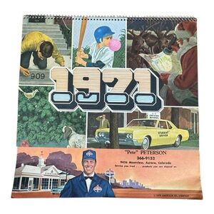 1971‎ American Oil Company Calendar